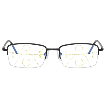 Pliante Anti-Raze albastre Progresivă Fotocromatică Ochelari de Citit Bărbați Multifocale Miopie Hipermetropie Glasse cu Cazul Portabil