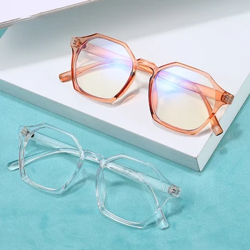 Poligon Optic Ochelari Pentru Om Lumină Albastră De Blocare Pahare Femeie 2021 Noua Moda Calculator Oculos Transparent Gafas De Sol