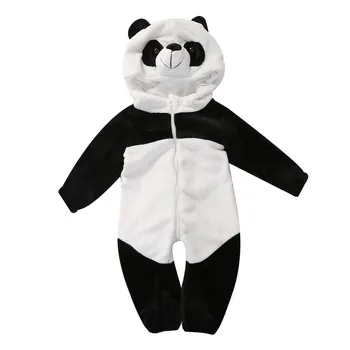 Pop Copil Copil Copil Copil Fată Băiat Cald Iarna Panda Animal General Îngroșa Romper Salopeta Haine Set