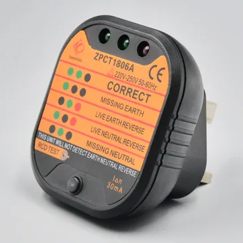 Portabil UE Socket Tester Scurgere de curent Plug Polar de Testare Linie de Securitate de uz Casnic Detector de cablu de sârmă tracker