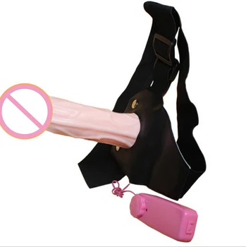 Portabil Vibratoare Penis Adult Jucarii Sexuale Din Silicon Lesbiene Curea La Ham Vibrator Vibrator Pentru Cupluri Gol Design Bărbați Chiloți