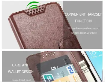Portofel cazuri Pentru Black Fox B4 mini NFC BMM543S BMM531B BMM541B caz telefon Piele Flip cover Flip Capacul Sac Slot pentru Card de Suport