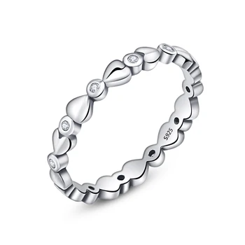 PR1 Spumante Stele Deget Inelul de Link-ul Lanț de Inele pentru Femei Bijuterii de Argint Sterlină