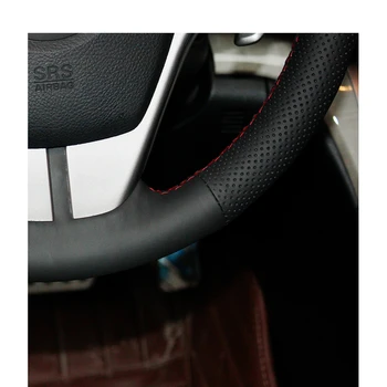 PU negru din Piele Artificiala de Mână Coase Folie Capac Volan pentru Mazda 6 (GH) 2009 2007-2012
