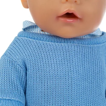Pulover nou Costum de Haine Papusa se Potrivesc Pentru copil născut 43cm Haine Papusa Papusa Accesorii Pentru 17inch baby Doll