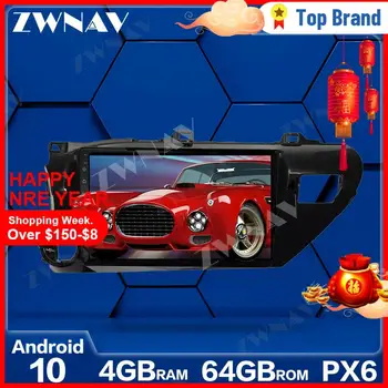PX6 4GB+64GB, Android 10.0 Mașină Player Multimedia Pentru Toyota Hilux 2016-2018 GPS Navi Radio navi stereo IPS ecran Tactil unitatea de cap