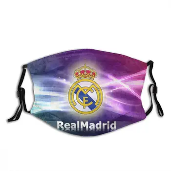 Real Madrid Lavabile Fata de Gura, Masca Adult/copil Liga de Fotbal spaniol pm2.5 Filtru de Praf-dovada Tesatura Masca