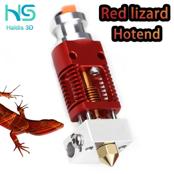 Red Lizard Radiator Ultra Precizie 3D printer extruder este compatibil cu V6 Hotend și CR10 Ender 3 Hotend adaptoare