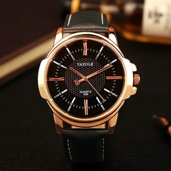 Relogio masculino YAZOLE de Lux de Brand de Moda de Top Barbati Ceas Negru Afaceri de Ceasuri de mână din Piele Trupa Bărbați Ceas reloj hombre