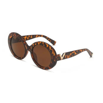Retro Oval Mare Cadru ochelari de Soare Femei 2020 Brand de Lux de Designer la Modă Supradimensionat Ochelari de Soare Barbati de Personalitate V Shaeds UV400