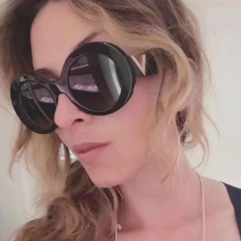Retro Oval Mare Cadru ochelari de Soare Femei 2020 Brand de Lux de Designer la Modă Supradimensionat Ochelari de Soare Barbati de Personalitate V Shaeds UV400