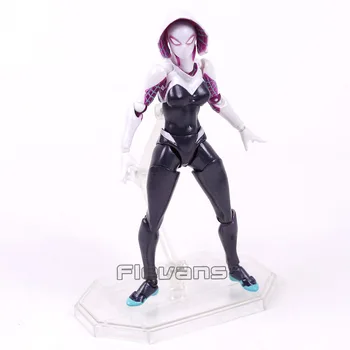 Revoltech Serie NR.004 SpiderMan Gwen Stacy Spider-Gwen PVC figurina de Colectie Model de Jucărie