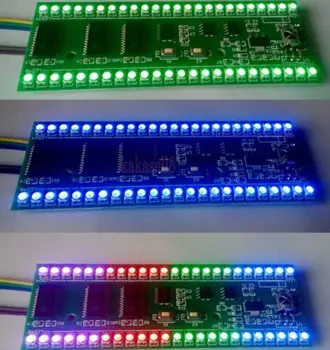 RGB MCU de Afișare Reglabil Model 24 LED VU Indicator de Nivel Metru Dual Channel