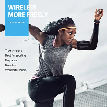 ROCKSTICK D015 TWS wireless 3D Stereo Bluetooth V5.0 Cască portabil atinge impermeabil sport căști căști auriculare