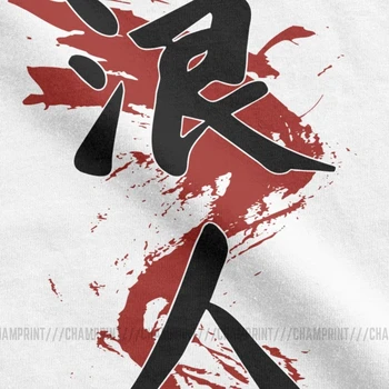 Ronin Kanji Tricouri Barbati Ronin Samurai Warrior Budo Bushido Grafic Topuri Cu Maneci Scurte T-Shirt Imprimat O De Gât Bumbac Pur Tees