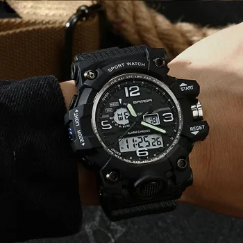 SANDA Ceasuri Barbati S-Șoc Ceasuri Sport Led Display Analog Digital Cuarț Ceasuri de mana Omului Ceas Relogio Masculino Reloj Hombre