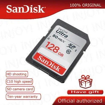 SanDisk Ultra SD Card 32GB 16GB 64GB 128GB Clasa 10 SDHC Card de Memorie SDXC de mare Viteză 80MB/s Suport Oficial de Verificare
