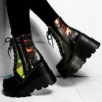 SARAIRIS Brand Nou 2020 Mari dimensiuni 43 Platformă de Moda se Răcească, Cosplay Pene de Pantofi cu Tocuri de Femei Glezna Cizme de sex Feminin