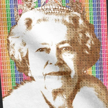 Scrabble Regina Curcubeu Barbati Tricouri Regina Elisabeta a II-a British Royal Crown Amuzant Tricou Guler Rotund Tricou 6XL