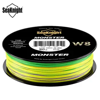 SeaKnight W8 300 M 500 M de Culoare Multi Împletitură de Pescuit Linie 8 Fire PE Liniile UV strat Extrem de Scăzut De apă Sărată 20-100LB