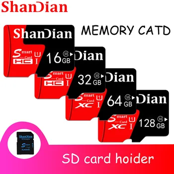 SHANDIAN Roșu TF/Micro SD Masina CD Player cu Capacitate de Memorie de Expansiune 8GB 16GB 32GB 64GB 128GB Cadou Gratuit Vine cu Adaptorul de Card SD
