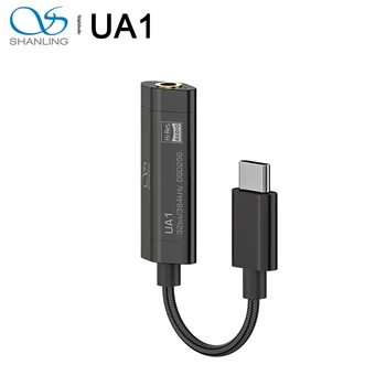 SHANLING UA1 Hi-Res ES9218P USB C DAC AMP Cablu Adaptor PCM 32/384 DSD256 pentru TYPE-C, Android, Windows