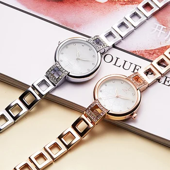 Shengke Femei Ceasuri Brățară Din Oțel Inoxidabil Doamnă Elegantă Rochie De Marca De Ceasuri De Lux, Ceasuri Quartz 2019 Relojes Mujer #K0019
