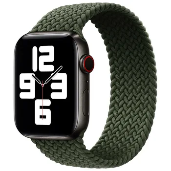 Silicon Buclă țesute curea Nailon pentru apple watch band 42mm 38mm sport material bratara 44mm 40mm iwatch SE 6/5/4/3/2 watchband