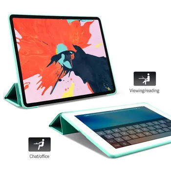Silicon Moale, Spate din Piele PU Caz Pentru Apple iPad iPad 5 6 9.7 smart Cover pentru ipad Air 1 2 9.7 inch comprimat caz+Film+Pen