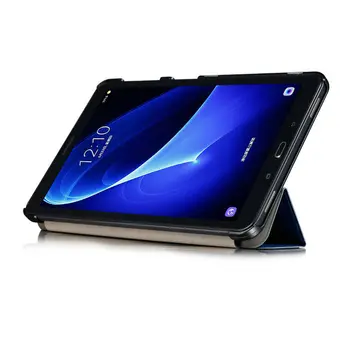Slim Magnetic Pliere Flip PU Caz Acoperire pentru Samsung Galaxy Tab 10.1 2016 T580 T585 T580N T585N SM-T585 Caz Piele Coque + Film