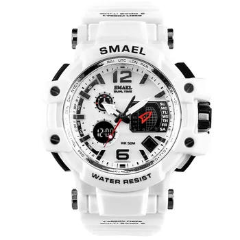 SMAEL S-Șoc Ceasuri Sport Barbati Moda Alb Ceas Quartz Multifunctional Ceasuri de mana Omului Ceas Relogio Masculino Reloj Hombre