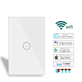 Smart Switch Perete Senzor de Atingere Comutare 1 2 3 Gasca Wifi Interruptor SUA/UE Standard de Lucru cu Tuya Alexa Google Acasa IFTTT