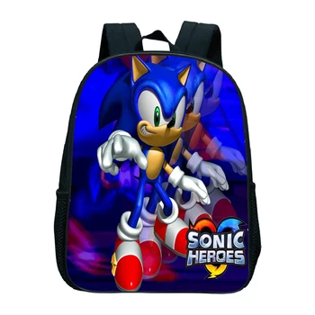 Sonic Fete Baieti Sac De Școală Sonic Rucsac Copii, Ghiozdan Sonic Grădiniță Geanta Accesoriu De Moda Rucsac Scoala Copilului Sac
