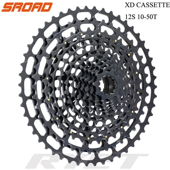 SROAD 12s Cassette10-50T 12 viteza de MTB Biciclete Casetă CNC Bicicleta Freeewheel se potrivește SRAM XD Super Lumina CNC Biciclete Casetă