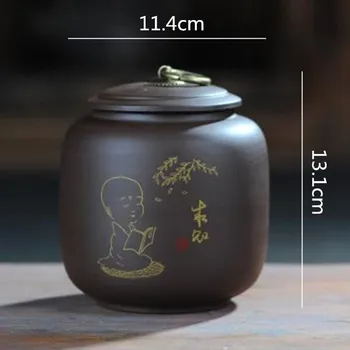 Stil Chinezesc Cutie De Ceai De Bucătărie Condimente De Depozitare A Alimentelor Borcane Ceramice Sigilat Cutii De Ceai Pentru A Călători Bomboane De Cafea Containere Cisternă Oală De Ceai