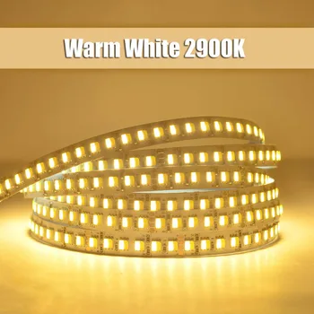 Strălucitoare Acordabile Alb LED Strip Lumini Reglabil Temperatura de Culoare Alb Cald 3000k pentru Alb Rece 6000k DC24V 600LEDs ST28