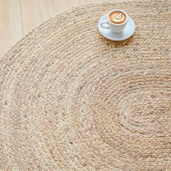 Stuf Natural handmade covorul minunat pentru vara, decor reed covor 90x150cm, stil Japonez de formă ovală reed saltea tatami VÂNZĂRI