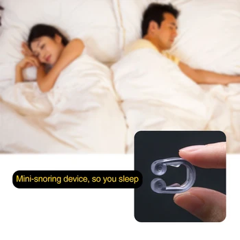 Sumifun 10 Buc Dispozitiv Anti-sforait Mini Silicon Gel Sforait Stoper Opri Sforăit Dormit Instrument de Ajutor de Somn
