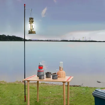 SUNDICK în aer liber Tabără de Pescuit Pliante Lampa Stâlp de Lumină Agățat Fix Titularul Sol Plug Tip Poate fi Folosit pentru a Trăi