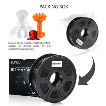 SUNLU PETG Imprimantă 3D cu Filament de 1.75 mm 1KG 2.2 lbs Bobina de sprijin defferent material 3D Printer Refill full color 3D cu filament pentru