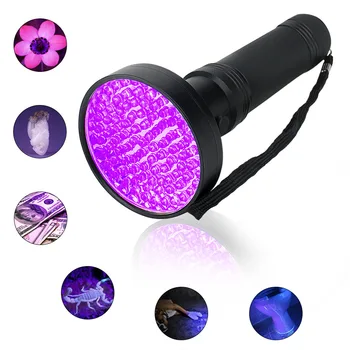 Super Bright Lanterna UV 100 Led-uri 395nm Portabil Ultra Violet Lanterna Led-uri Lampă pentru Scorpion Urină de Câine de Companie Pete și Pat