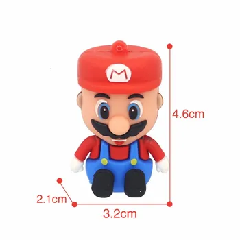 Super Mario ciuperci pen drive usb flash drive 64GB 8GB 16GB 32GB 4GB reale de Desene animate minunat pendrive personalitate creatoare cadou
