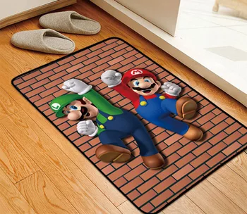 Super Mario Joc De Animație Joc Nintendo Covor Anti-Alunecare, Preș Preș Lenjerie De Pat Cameră Covor De Bucatarie Covor Living Mat