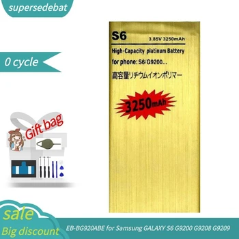 Supersedebat Baterii pentru Galaxy S6 Baterie pentru Samsung galaxy S6 G9200 G9208 G9209 SM-G920F G920I G920 G920A G920V G920T G920F Bateria