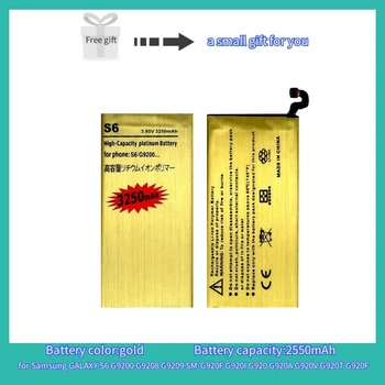 Supersedebat Baterii pentru Galaxy S6 Baterie pentru Samsung galaxy S6 G9200 G9208 G9209 SM-G920F G920I G920 G920A G920V G920T G920F Bateria