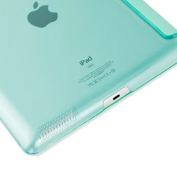 Tableta Caz pentru Apple ipad 2 3 4 vechiul model PU Caz din Piele Ultra Slim+Translucid foarte Greu PC-Spate Smart Cover pentru iPad 2/3/4 shell,