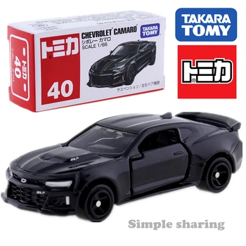 Takara Tomy Tomica Nr. 40 GM Chevrolet Camaro Negru 1/66 Străin turnat sub presiune la Cald Model de Kit de Colecție Copilul in Miniatura Pop Jucării 2018