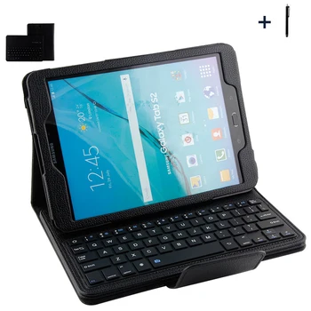 Tastatura Bluetooth Pentru Samsung Galaxy Tab S2 9.7 Wireless Caz De Tastatură Pentru Galaxy Tab S2 9.7 T810 Comprimat Piele Flip Cover+Pen
