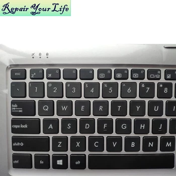 Tastatura laptop pentru ASUS TP550 R554 R554L TP550L US English 90NB0591 R31US0 13NB0591AP0401 NSK-USA01 negru gri topcase zonei de sprijin pentru mâini