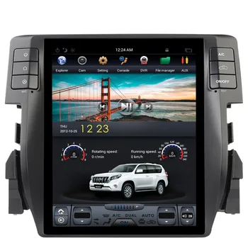 Tesla stil Multimedia Masinii Nu DVD Player, Navigatie GPS Pentru toate modelele Honda Civic 2016 2017 2018 capul unitate stereo multimedia radio Gps-ul